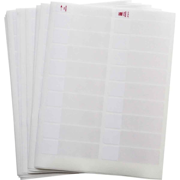 Brady JetTab Self-Laminating Vinyl Lbls 3.75 in H x 0.95 in W White, Clear 56/PK JET-33-117-1 - main